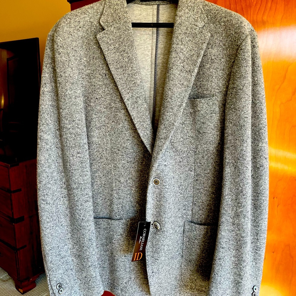 CORNELIANI  unstructured cotton,wool, silk blazer Italian 54, US44-45 Reg NWT